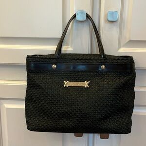 By Paloma Picasso Black Raffia Bag